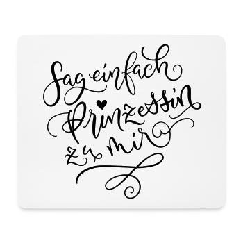 Prinzessin - Mousepad (Querformat) - Weiß - Vorne