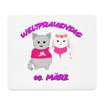 Zukunft ist pink - Mousepad (Querformat) - Weiß - Vorne