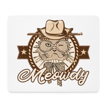 meawdy - Mousepad (Querformat) - Weiß - Vorne