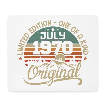 Cadeau Juillet 1970 Cadeau Anniversaire 1970 July - Tapis de souris (format paysage) - blanc - Devant