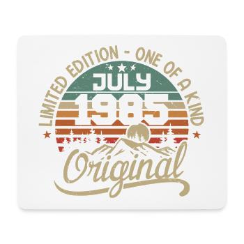 Juli 1985 Geburtstagsgeschenk 1985 Juli - Mousepad (Querformat) - Weiß - Vorne