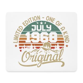 Juli 1968 Geschenk Geburtstagsgeschenk 1968 Juli - Mousepad (Querformat) - Weiß - Vorne