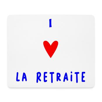 RUHESTAND. FEIERTAG. RUHESTAND. PENSIONIERT. RUHESTAND. - Mousepad (Querformat) - Weiß - Vorne
