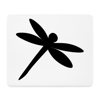 Libelle - dragon-fly - libellule - Mousepad (Querformat) - Weiß - Vorne