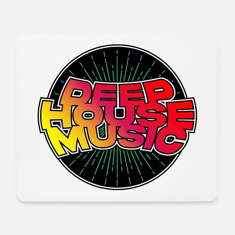 Deep House Music | Uplifting Epic Anthems - Mouse Pad (horizontal) - white