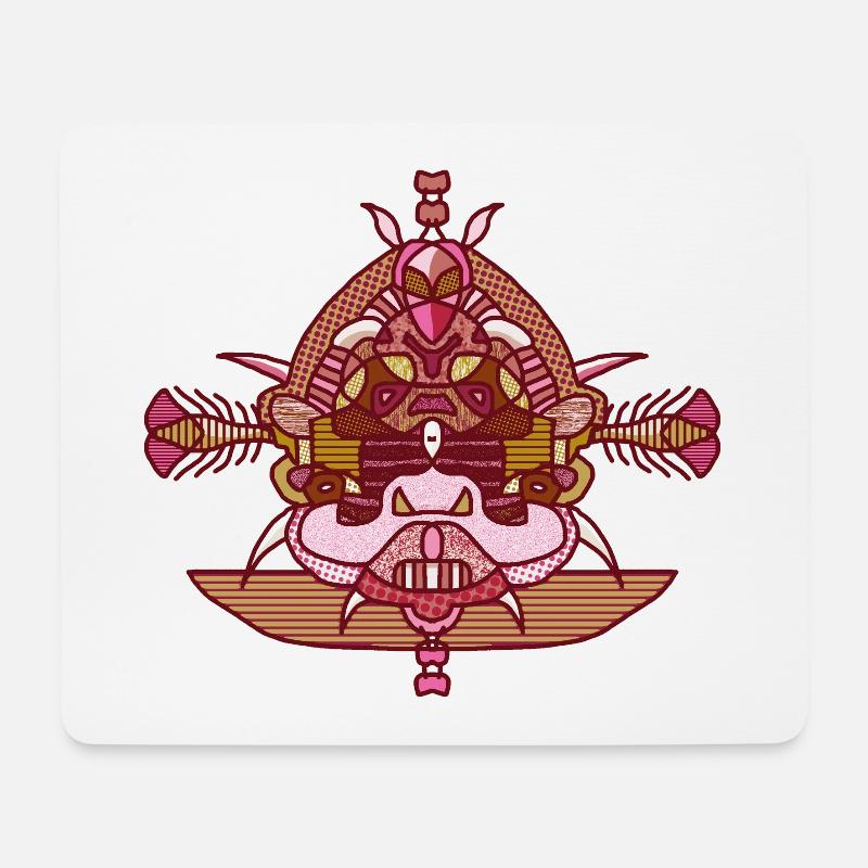 Farb-tattoo - Mousepad (Querformat) - Weiß