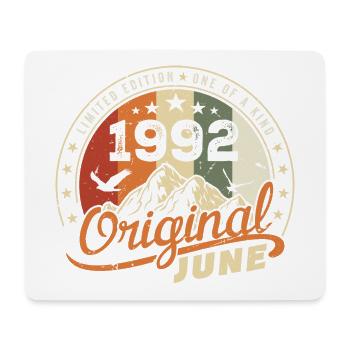 June 1992 | Birthday June 1992 Born in June 1992 - Mouse Pad (horizontal) - white - Front