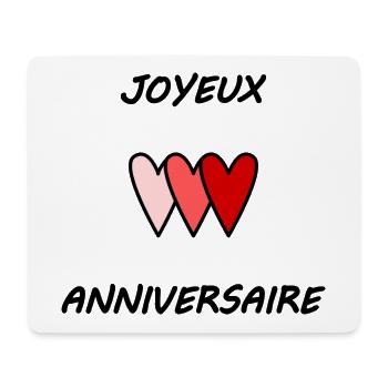 ALLES GUTE ZUM GEBURTSTAG. ALLES GUTE ZUM GEBURTSTAG. JAHRESTAG. - Mousepad (Querformat) - Weiß - Vorne
