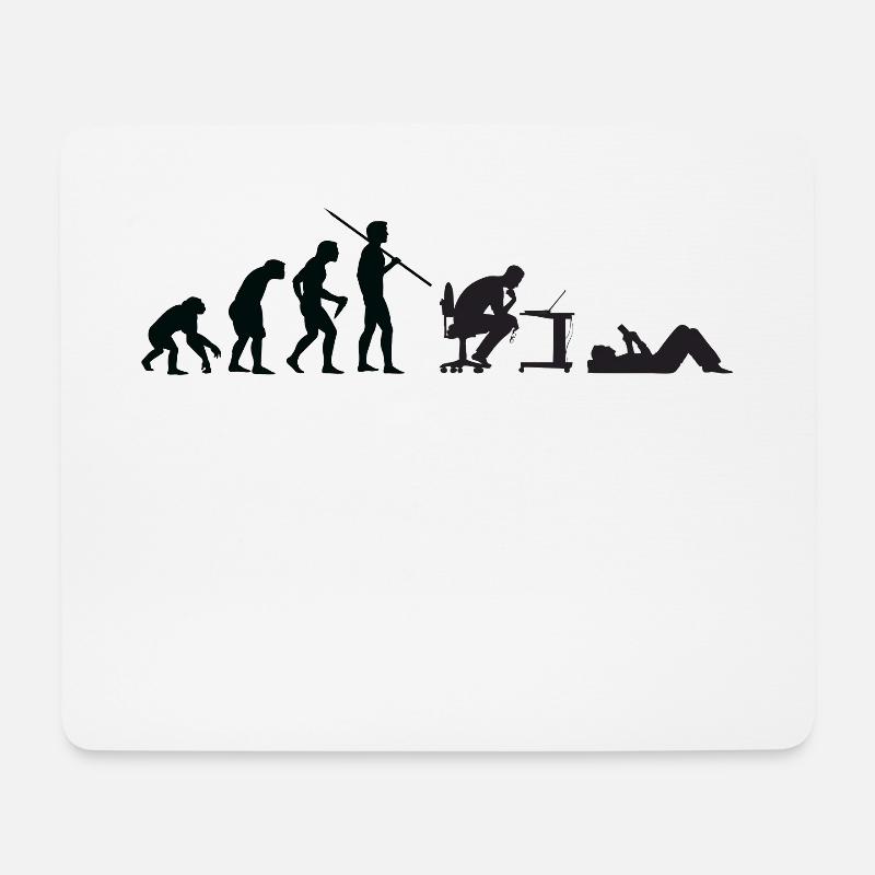 Evolution of Geeks - Mouse Pad (horizontal) - white