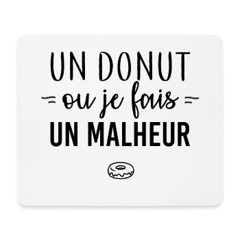 Un donut - Tapis de souris (format paysage) - blanc - Devant