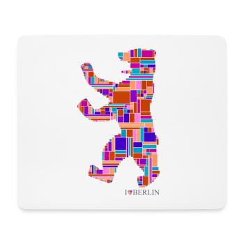 I Love Berlin Shirt - Berlin Bear Design - Berlin - Mouse Pad (horizontal) - white - Front