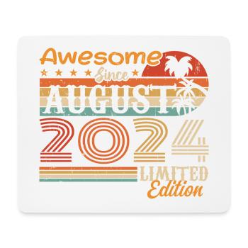 2024 August Geschenkidee August 2024 - Mousepad (Querformat) - Weiß - Vorne