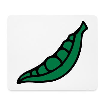 Pois pea pois - Haricot - Tapis de souris (format paysage) - blanc - Devant