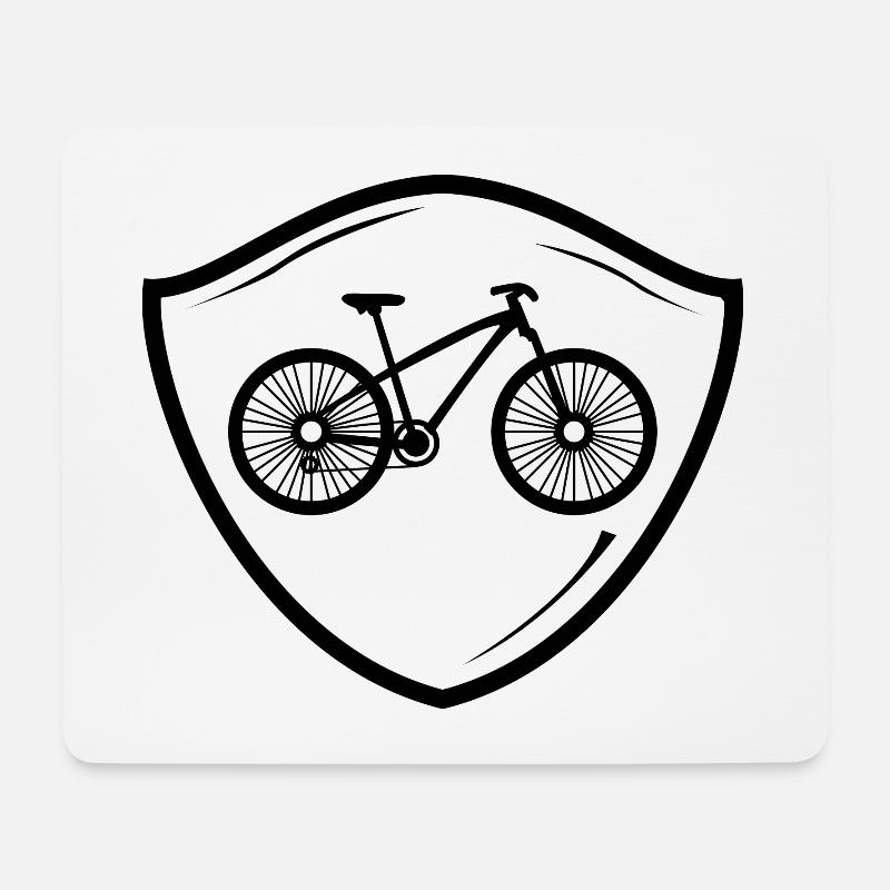 Fahrrad - bicycle - Trekking - Mountainbike - Mousepad (Querformat) - Weiß