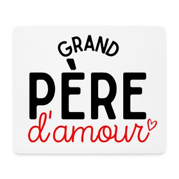 grand père d'amour idée cadeau humour papi - Tapis de souris (format paysage) - blanc - Devant