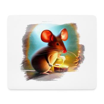 Christmas Mouse - Mouse Pad (horizontal) - white - Front