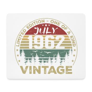 Juli 1962 Geburtstagsgeschenk Jahrgang 1962 - Mousepad (Querformat) - Weiß - Vorne