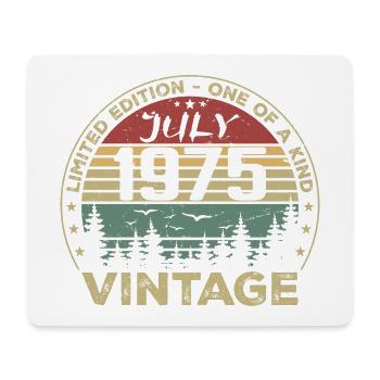 July 1975 Birthday Gift Vintage 1975 - Mouse Pad (horizontal) - white - Front