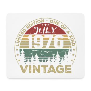 Juli 1976 Geburtstagsgeschenk Jahrgang 1976 - Mousepad (Querformat) - Weiß - Vorne