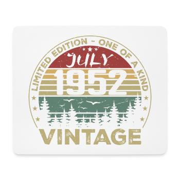 Jahrgang 1952 Juli 1952 Geburtstagsgeschenk - Mousepad (Querformat) - Weiß - Vorne