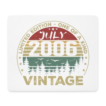 July 2006 Vintage 2006 Birthday Gift - Mouse Pad (horizontal) - white - Front