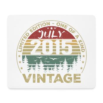 Birthday Gift July 2015 Vintage 2015 - Mouse Pad (horizontal) - white - Front