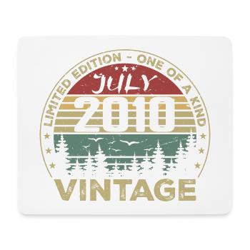 Birthday Gift July 2010 Vintage 2010 - Mouse Pad (horizontal) - white - Front