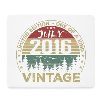 Birthday Gift July 2016 Vintage 2016 - Mouse Pad (horizontal) - white - Front