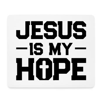 jesus hoffnung - Mousepad (Querformat) - Weiß - Vorne