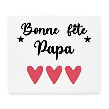 FROHER VATERTAG. PAPA - Mousepad (Querformat) - Weiß - Vorne