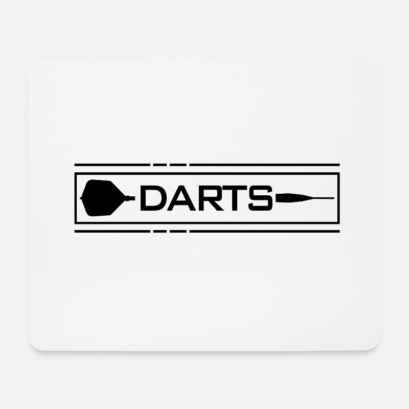 Darts - Dart - Mousepad (Querformat) - Weiß