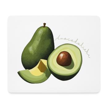 Avocado Avoacado Liebe Veganer Vegan Schlafocado - Mousepad (Querformat) - Weiß - Vorne