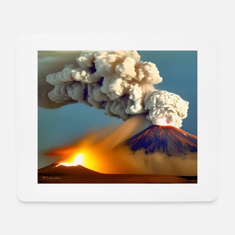 Volcano - Mouse Pad (horizontal) - white
