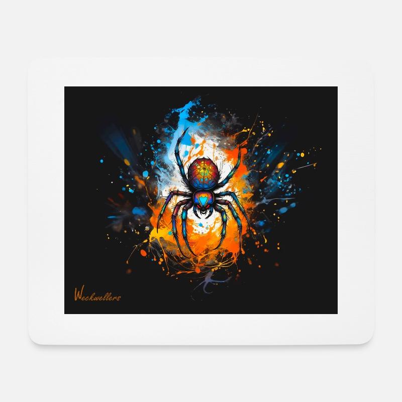 Araignée Willi - Tapis de souris (format paysage) - blanc