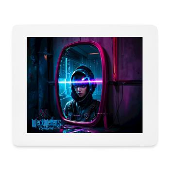 cyber glow - Mousepad (Querformat) - Weiß - Vorne