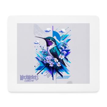 Hummingbird Bird - Mouse Pad (horizontal) - white - Front