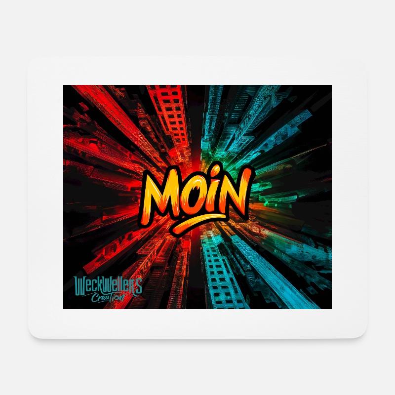moin - Mousepad (Querformat) - Weiß