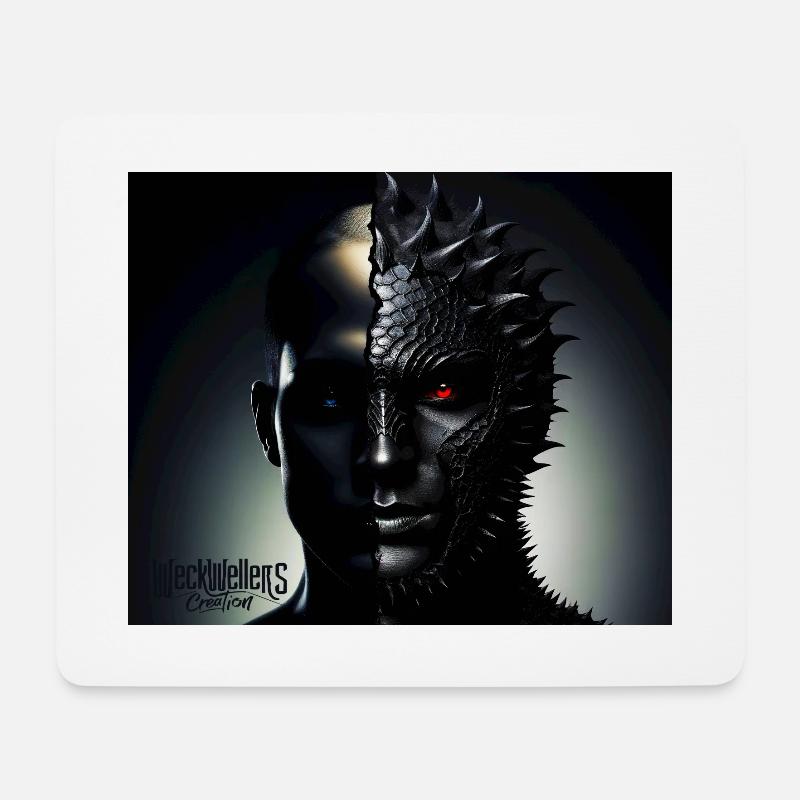 Twins Darkness to - Mousepad (Querformat) - Weiß