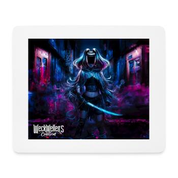 dark graffiti anime - Mousepad (Querformat) - Weiß - Vorne