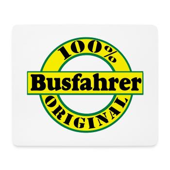 Busfahrer Bus Omnibus 100% Busfahrer Original(25) - Mousepad (Querformat) - Weiß - Vorne