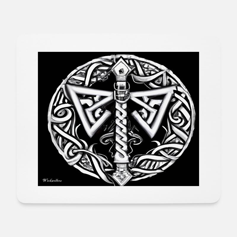 wikinger Mousepad - Mousepad (Querformat) - Weiß