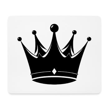 Couronne - Tapis de souris (format paysage) - blanc - Devant