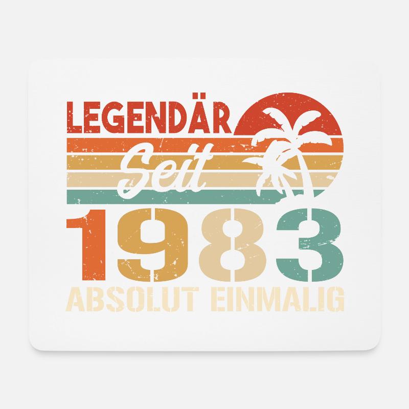 Original 1983 Jahrgang Vintage Geburtstag 1983 - Mousepad (Querformat) - Weiß