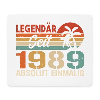 Original 1989 Jahrgang Vintage Geburtstag 1989 - Mousepad (Querformat) - Weiß - Vorne