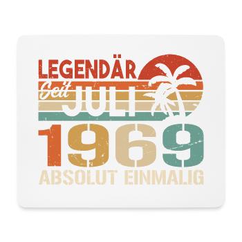 1969 Juli Geboren im Juli 1969 - Mousepad (Querformat) - Weiß - Vorne