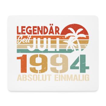 1994 Juli Geboren im Juli 1994 - Mousepad (Querformat) - Weiß - Vorne