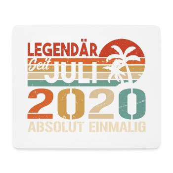 2020 Juli Geboren im Juli 2020 - Mousepad (Querformat) - Weiß - Vorne