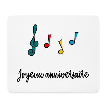 1. 1 year. 1st ANNIVERSARY. 1 YEAR ANNIVERSARY - Mouse Pad (horizontal) - white - Front