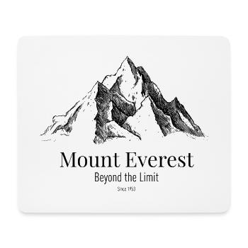 Mount Everest jenseits der Grenze - Mousepad (Querformat) - Weiß - Vorne