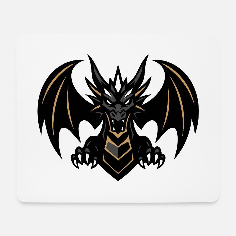 DRAGON LEVEL 1 - Mousepad (Querformat) - Weiß